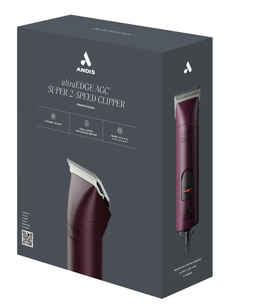 Andis – UltraEdge AGC – Super 2-Speed Clipper – Burgundy